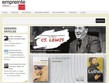 Tablet Screenshot of editions-empreinte.com